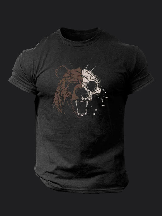 Skull Bear BombApe Gym T-shirt