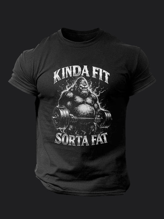 Kinda Fit Sorta Fat BombApe Gym T-shirt