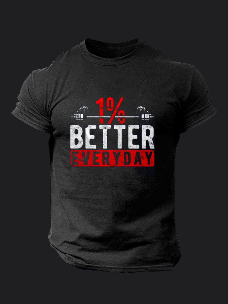 1% Better Everyday BombApe Gym T-shirt