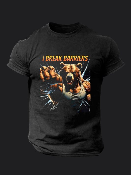 I Break Barriers BombApe Gym T-shirt