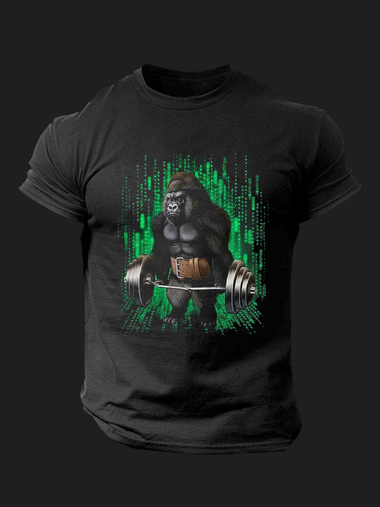 Weightlifting Gorilla BombApe Gym T-shirt