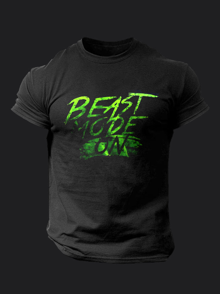 Bease Mode ON BombApe Gym T-shirt