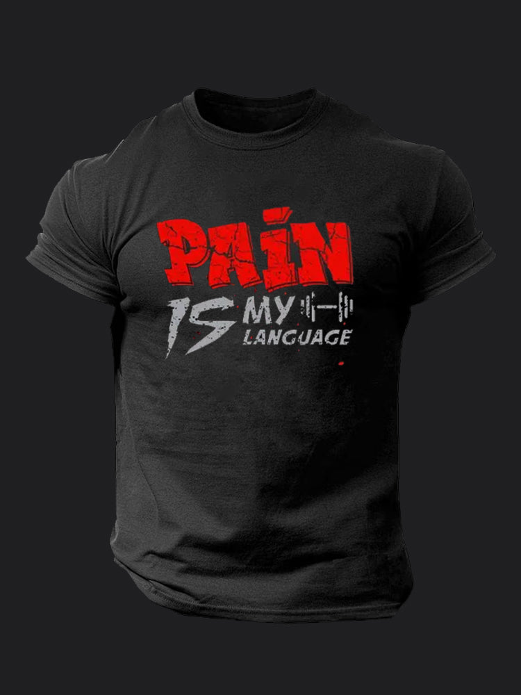 Pain Is My Language BombApe Gym T-shirt