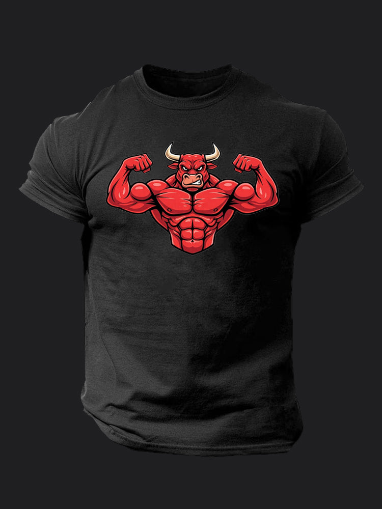 Muscular Bull BombApe Gym T-shirt
