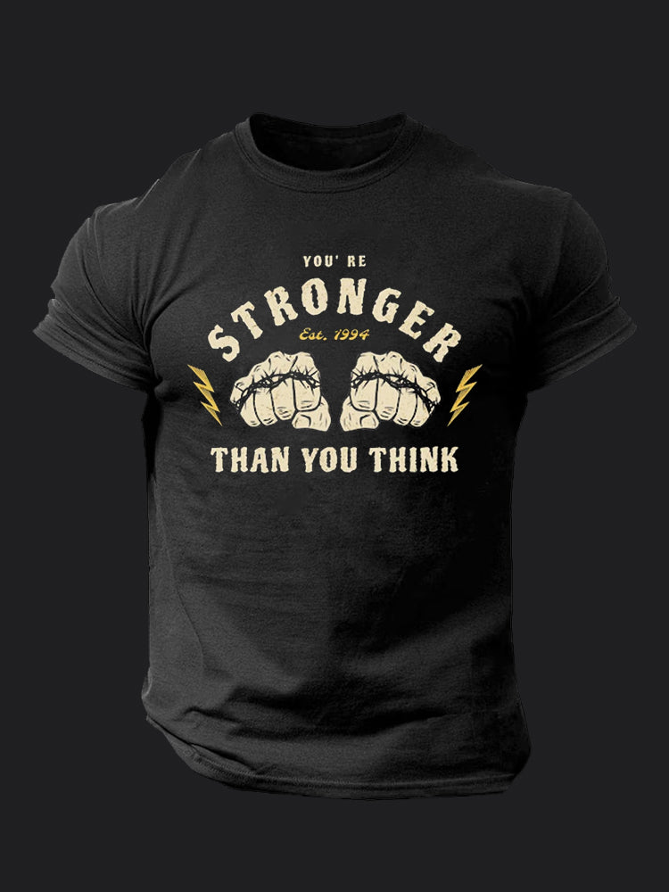 You're Stronger Than You Think BombApe Gym T-shirt