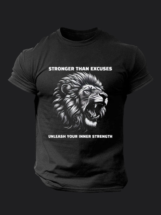 Stronger Than Excuses BombApe Gym T-shirt