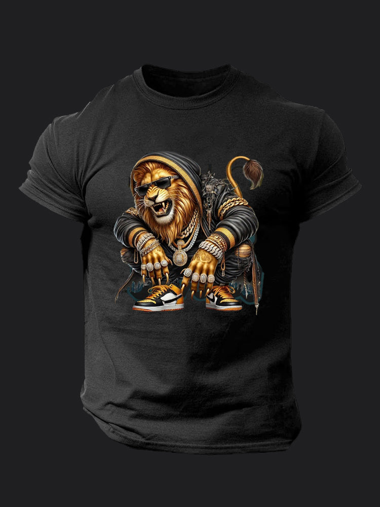 Hip Pop Lion BombApe Gym T-shirt