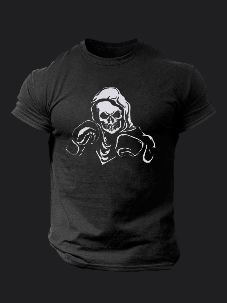 Skeleton Boxer BombApe Gym T-shirt