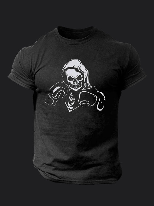 Skeleton Boxer BombApe Gym T-shirt