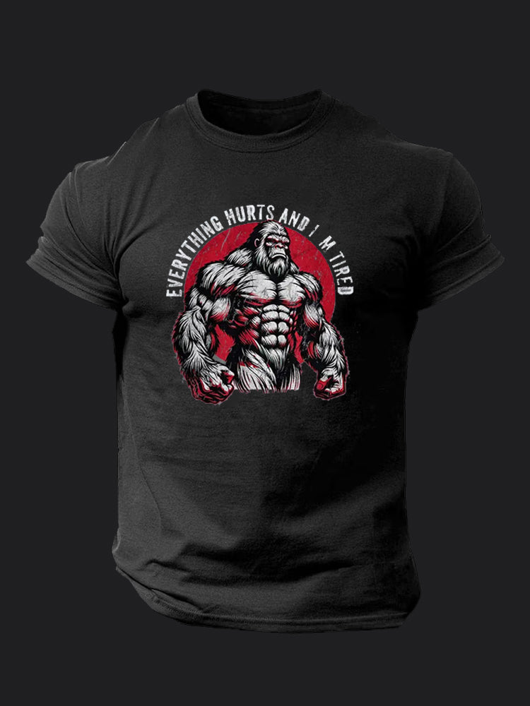 Everything Hurts and I'm Tired BombApe Gym T-shirt