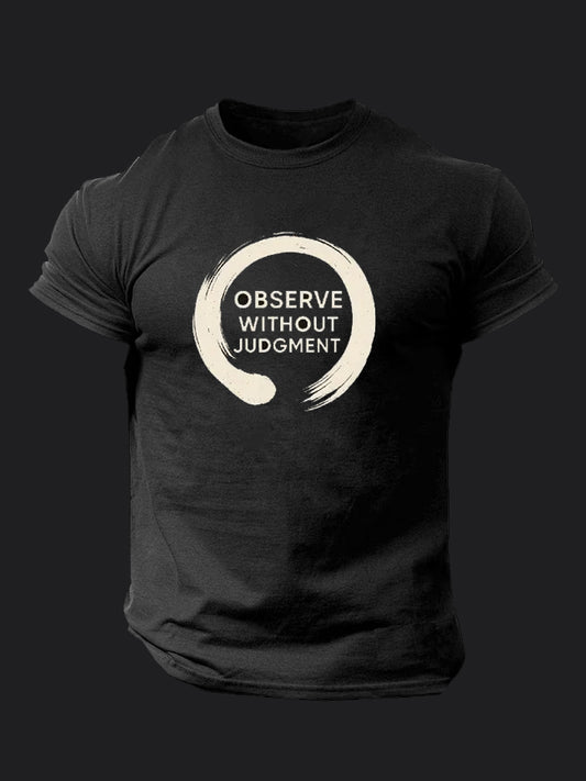 Observe Without Judgment BombApe Gym T-shirt