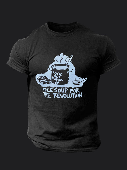 Free Soup for the Revolution BombApe Gym T-shirt