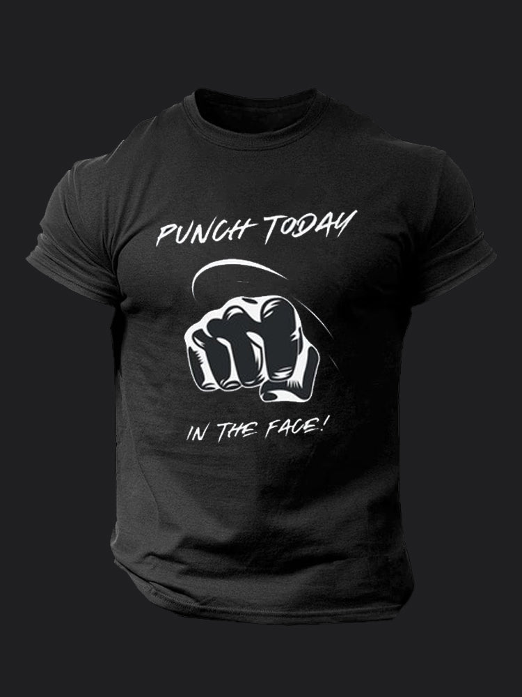 Punch Today in the Face BombApe Gym T-shirt