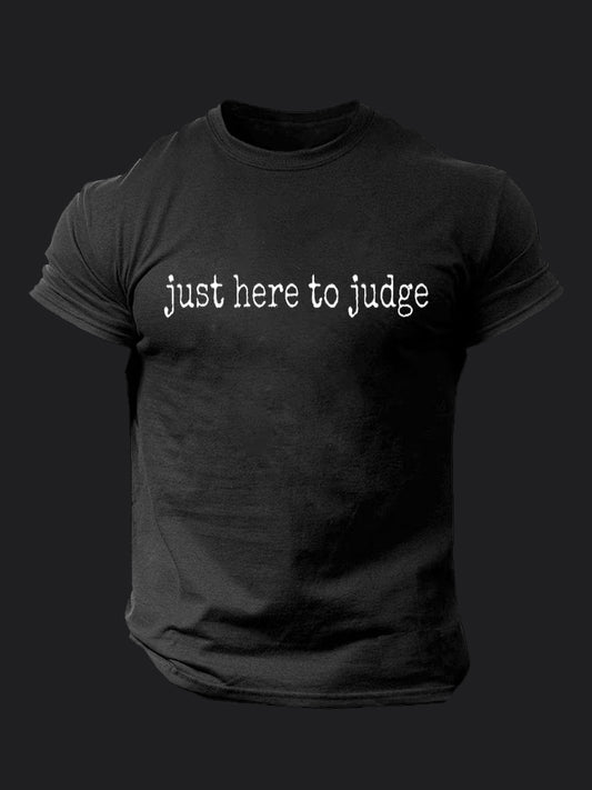 Just Here To Judge BombApe Gym T-shirt