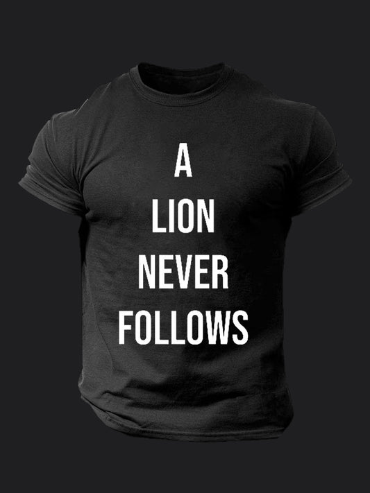 Lion Never Follows BombApe Gym T-shirt