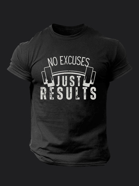 No Excuses Just Results BombApe Gym T-shirt