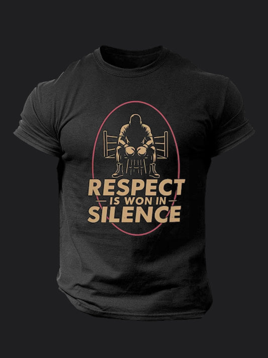 Respect Is Won In Silence BombApe Gym T-shirt