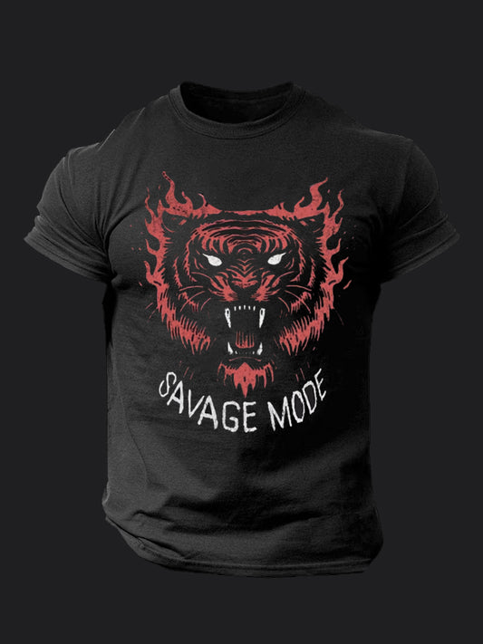 Flaming Tiger BombApe Gym T-shirt