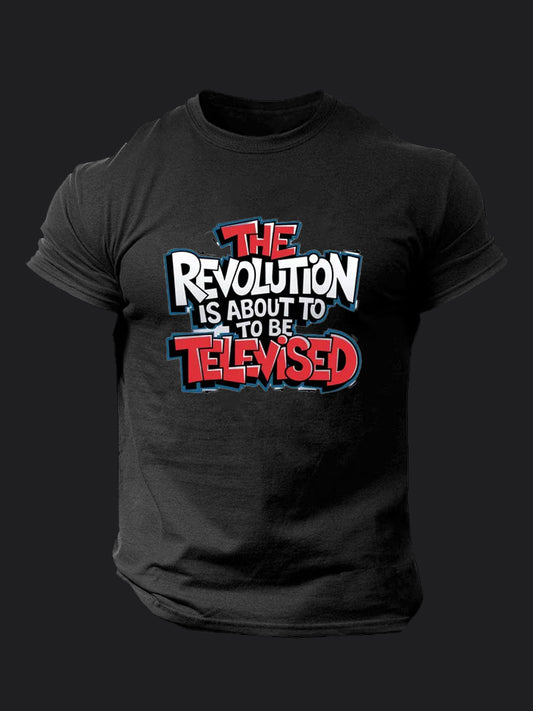 The Revolution Will Be Televised BombApe Gym T-shirt