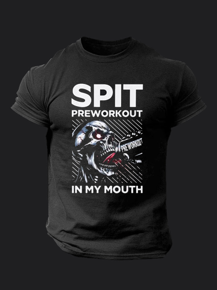 Spit Preworkout In My Mouth BombApe Gym T-shirt