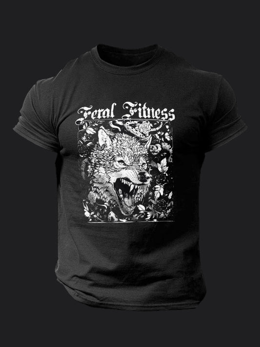 Feral Fitness Wolf BombApe Gym T-shirt