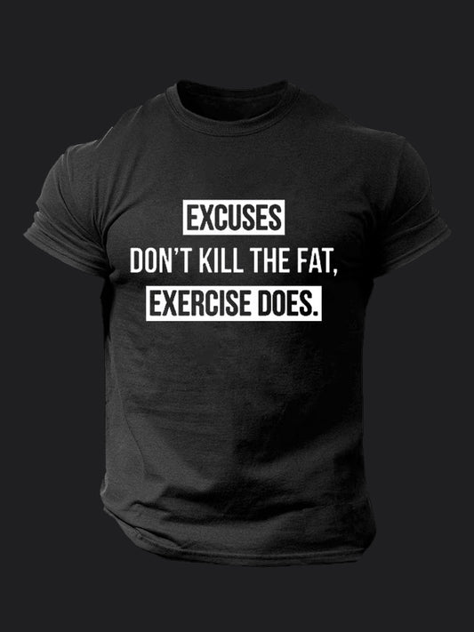 Excuses Don’t Kill The Fat BombApe Gym T-shirt