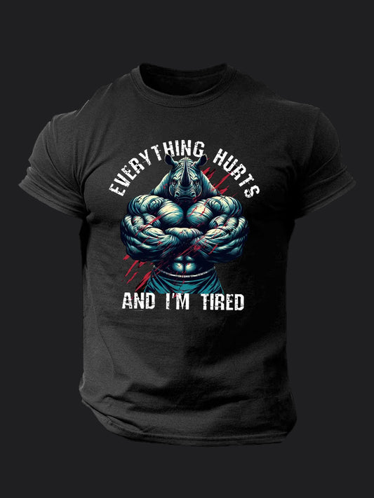 Everything Hurts and I'm Tired BombApe Gym T-shirt