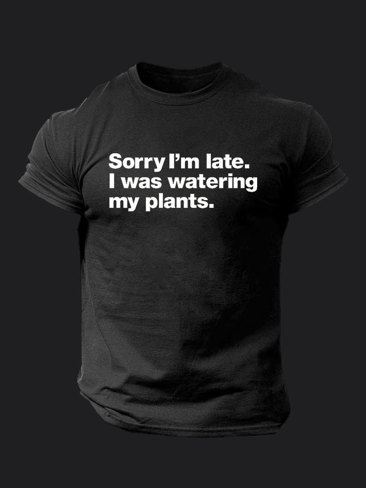 I was Watering My Plants BombApe Gym T-shirt