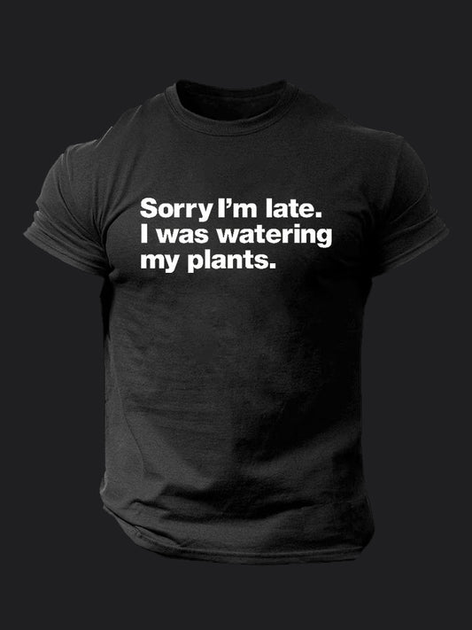 I was Watering My Plants BombApe Gym T-shirt