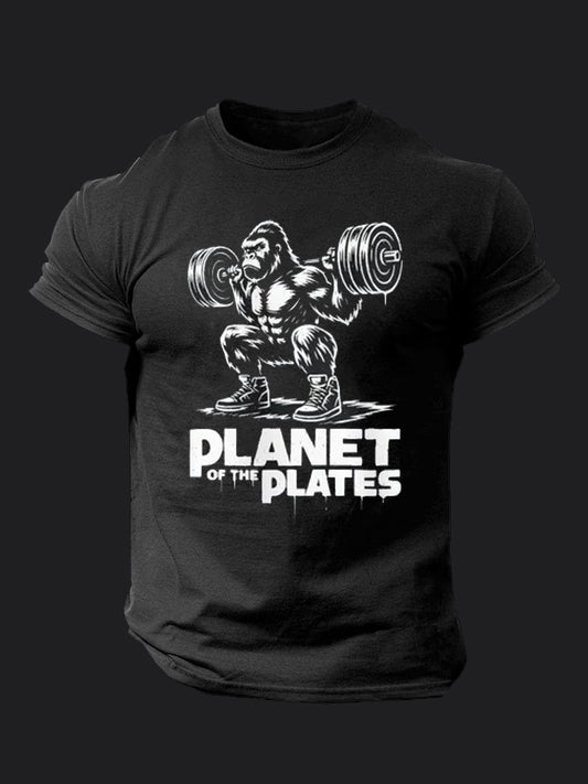 Planet of the Plates BombApe Gym T-shirt