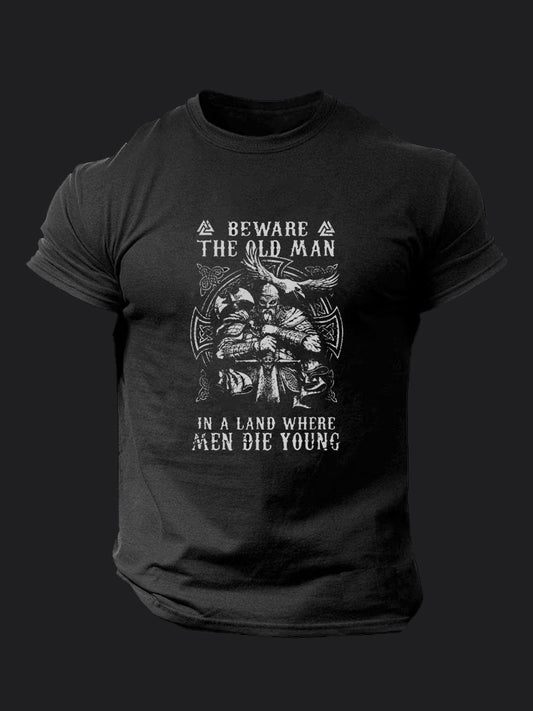 Beware Old Man BombApe Gym T-shirt