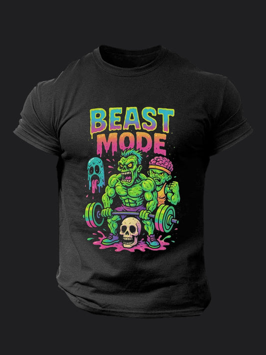 Beast Mode Shredded Zombie BombApe Gym T-shirt