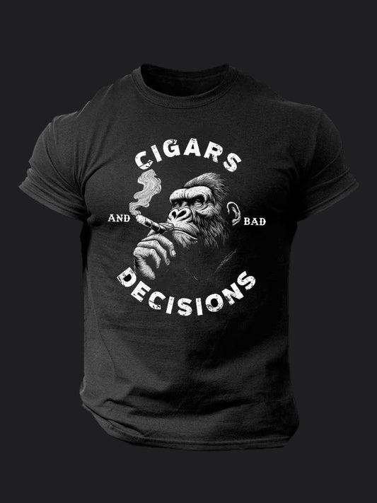Cigars Decision BombApe Gym T-shirt