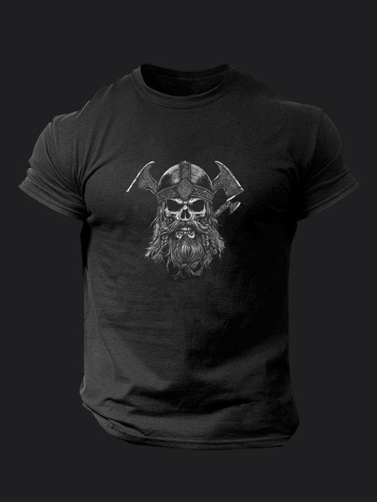 Viking Warrior Skull BombApe Gym T-shirt