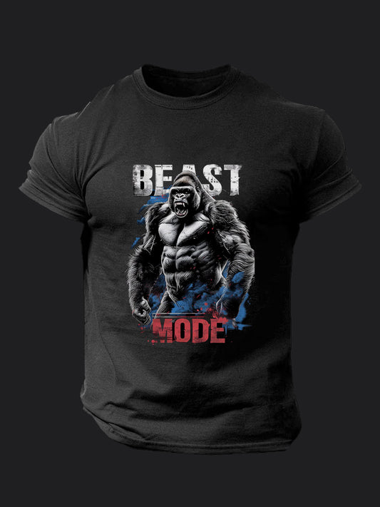 Beast Mode Roaring Gorilla BombApe GymT-shirt