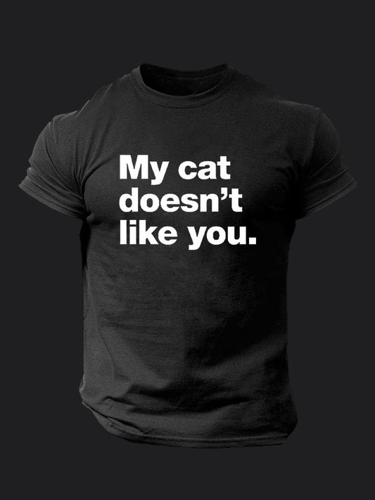 My Cat Doesn't Like You BombApe Gym T-shirt