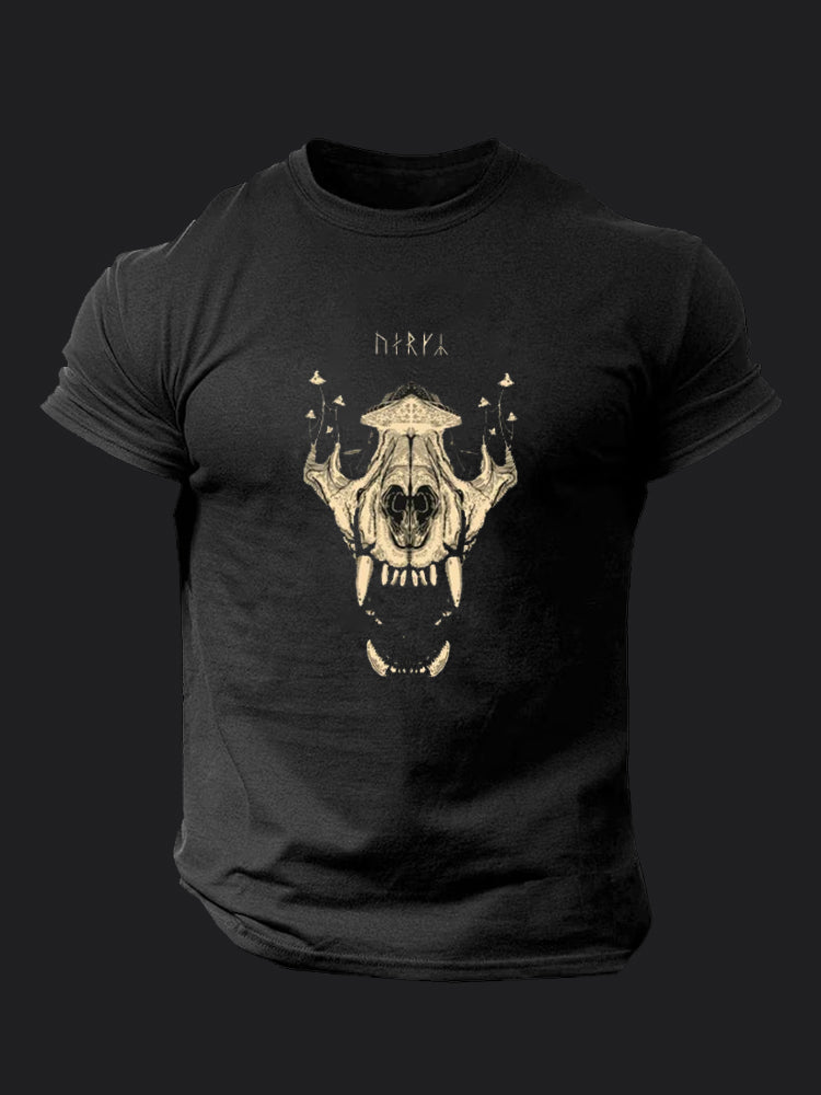 Wolf Skull BombApe Gym T-shirt