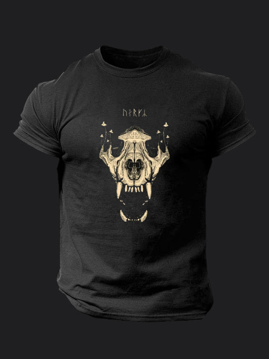 Wolf Skull BombApe Gym T-shirt