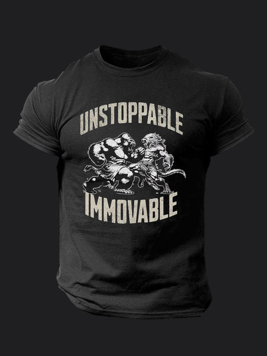 Unstoppable Immovable BombApe GymT-shirt