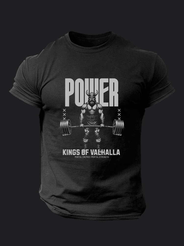 Power Lifting Viking BombApe Gym T-shirt