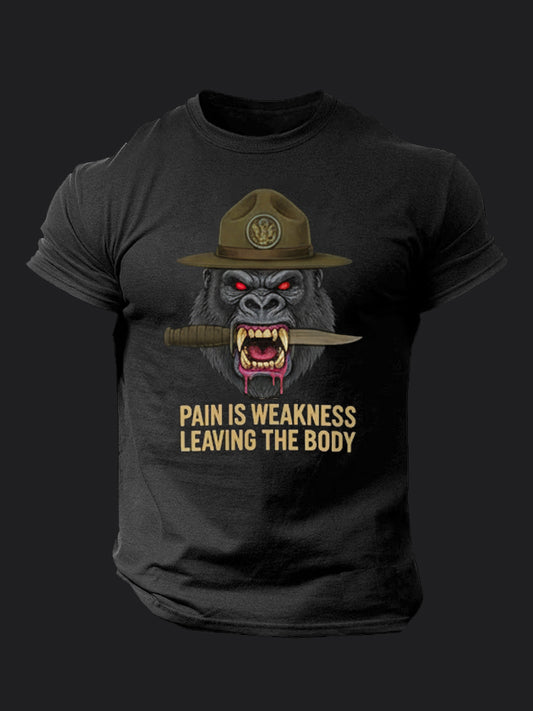 Pain Is Weakness BombApe Gym T-shirt
