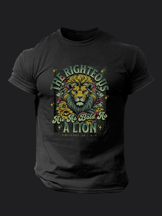 The Righteous Are As Bold As A Lion BombApe Gym T-shirt