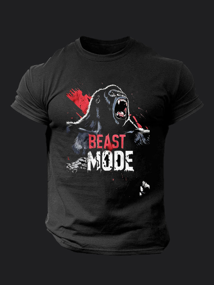 Beast Mode Gorilla BombApe Gym T-shirt