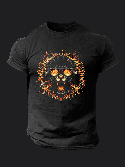 Fire Lion BombApe Gym T-shirt