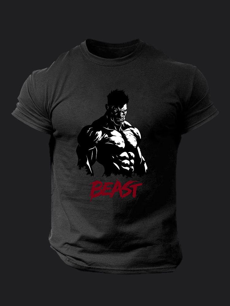 beast men Gym BombApe GymT-shirt