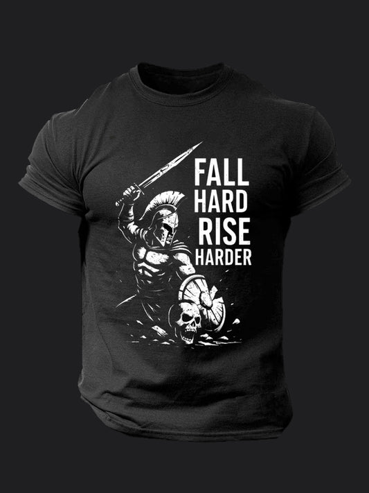 Fall Hard Rise Harder BombApe Gym T-shirt