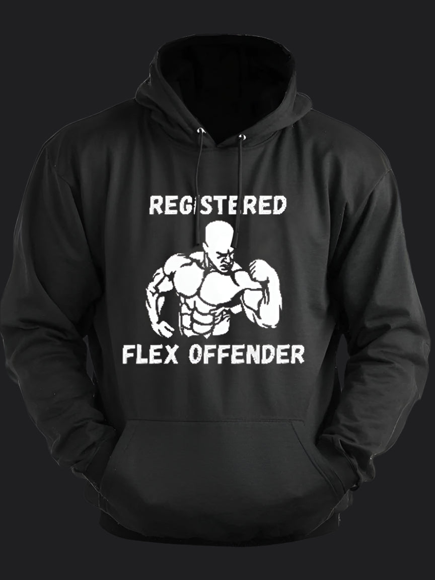 Registered Flex Offender BombApe Gym Hoodie