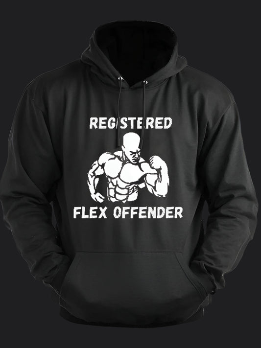 Registered Flex Offender BombApe Gym Hoodie