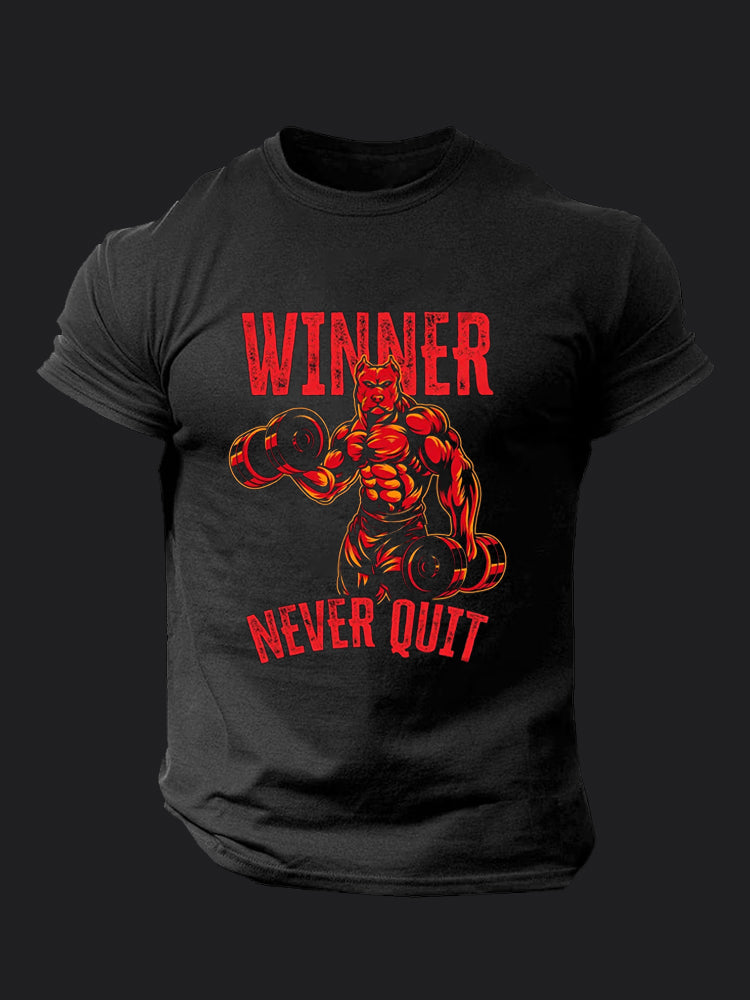 Winner Never Quit BombApe Gym T-shirt