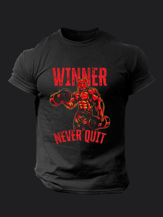 Winner Never Quit BombApe Gym T-shirt